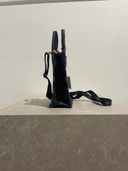 Sac Dior Book Tote mini bleu