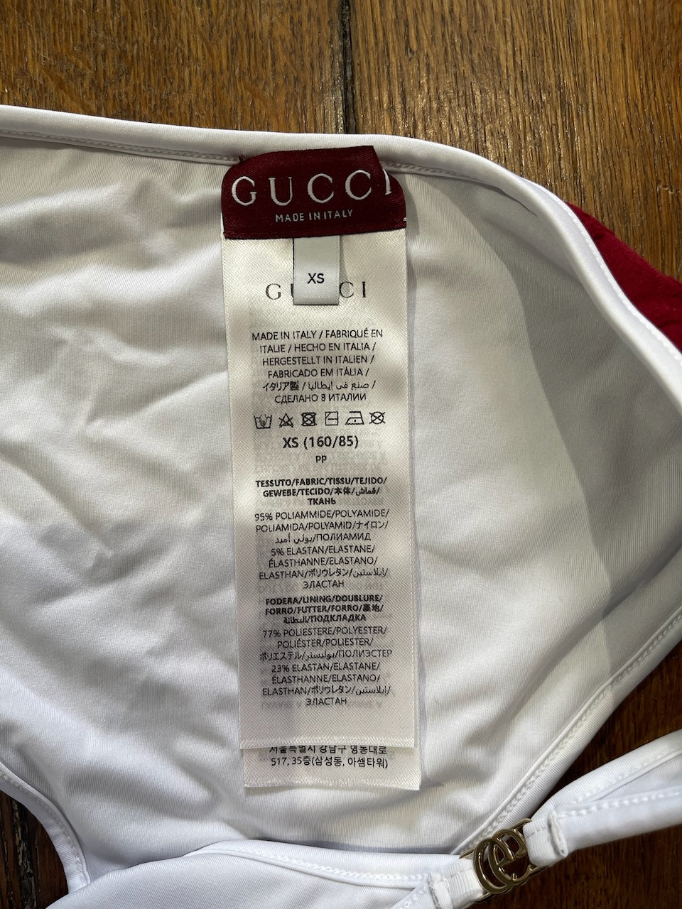 Maillot de bain Gucci rouge T.XS