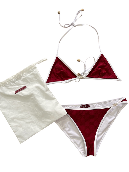 Maillot de bain Gucci rouge T.S