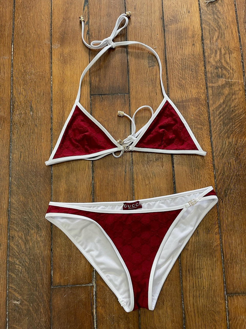 Maillot de bain Gucci rouge T.S
