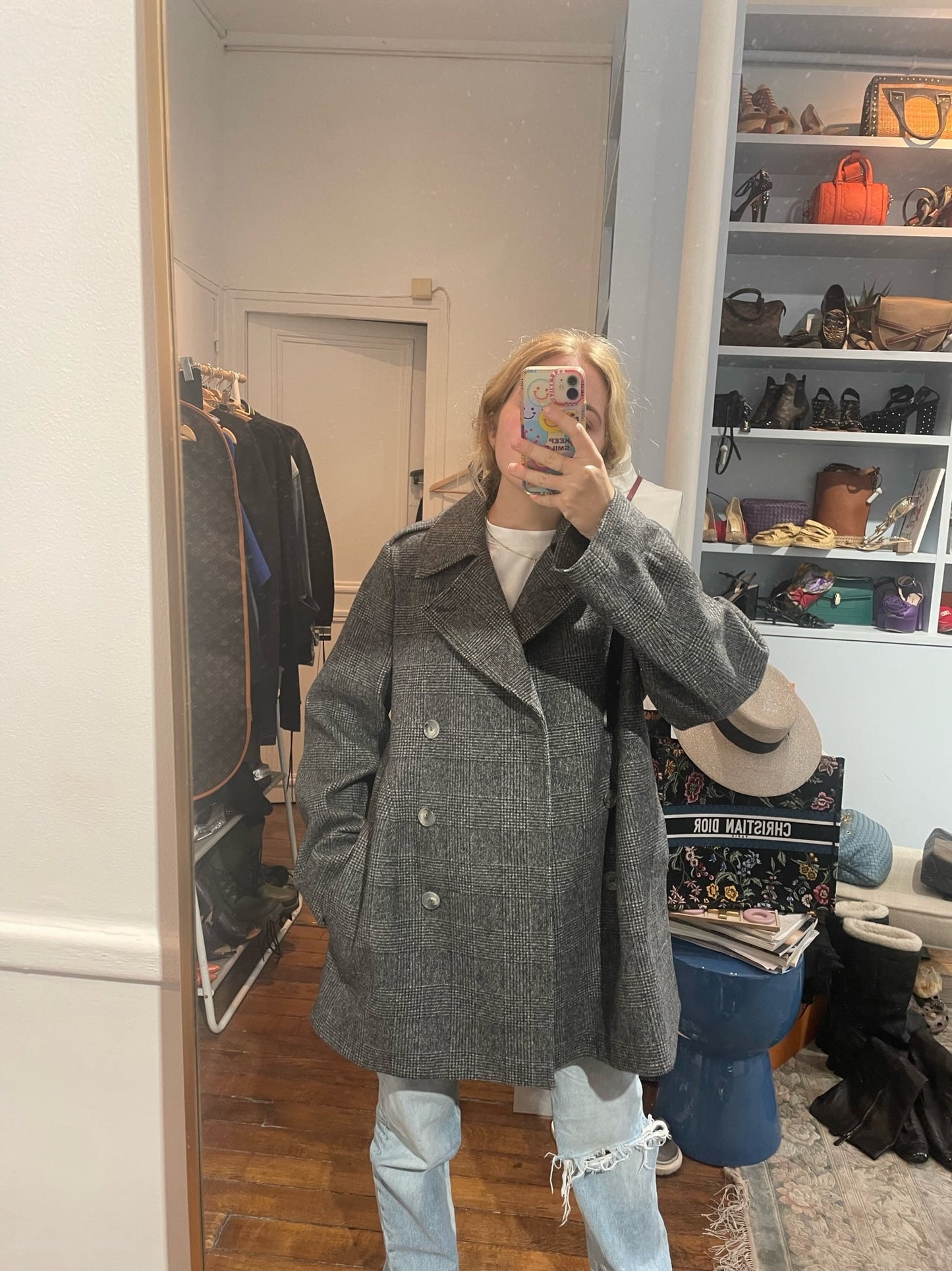 Manteau Nina Ricci gris T.40