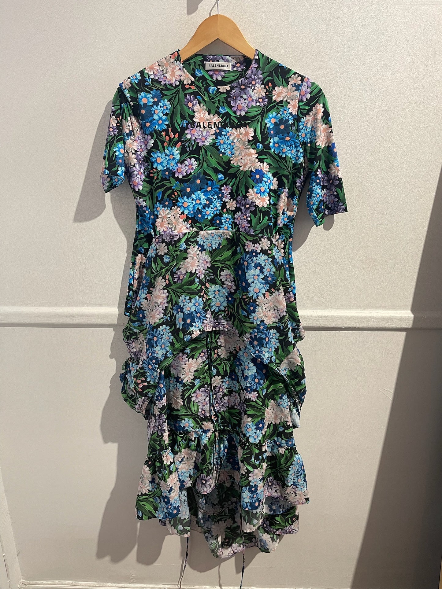 Robe Balenciaga à fleurs T.M NEUVE