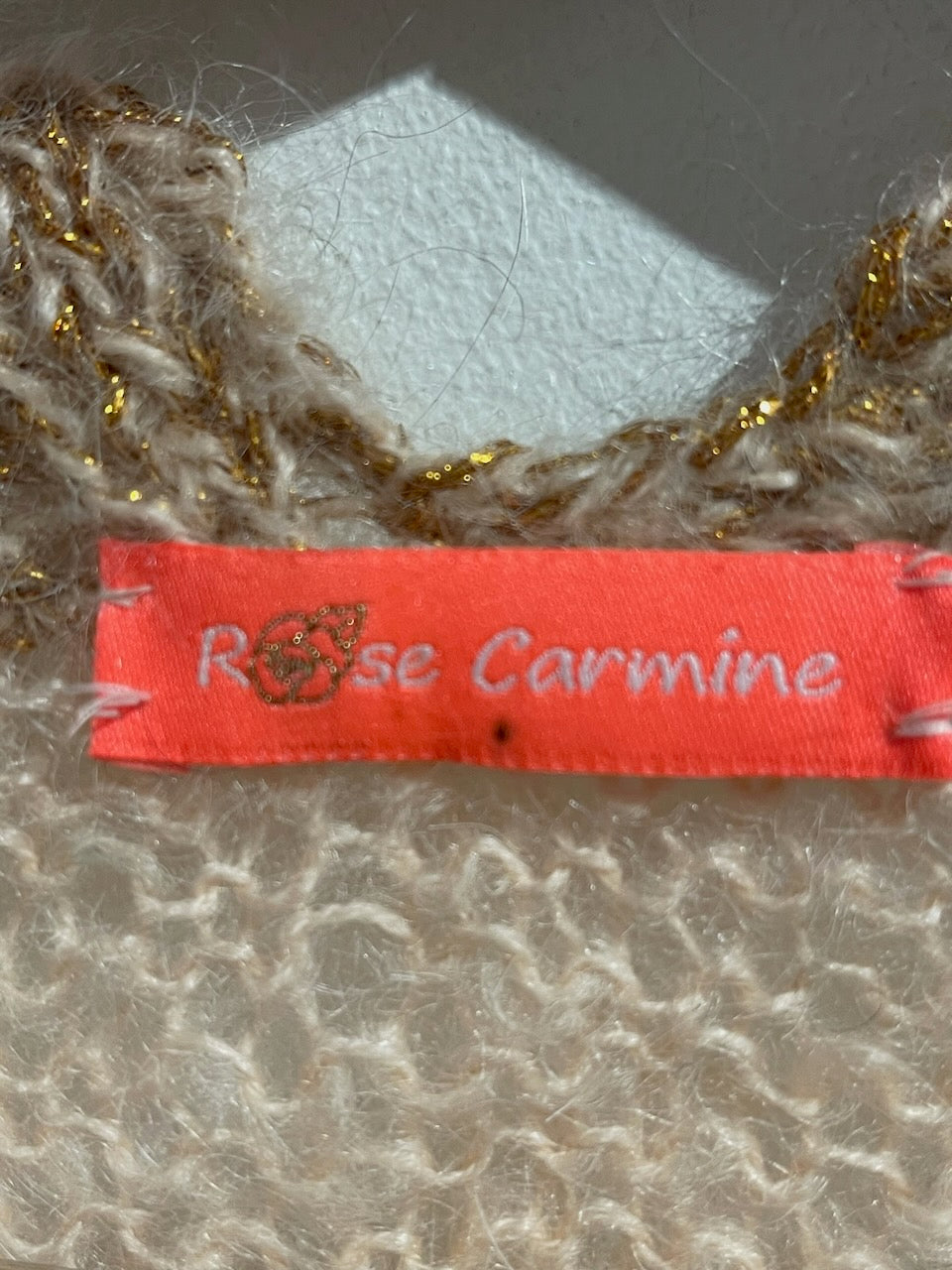 Gilet Rose Carmine beige / marron T.U.