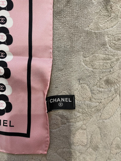 Foulard 90 Chanel rose