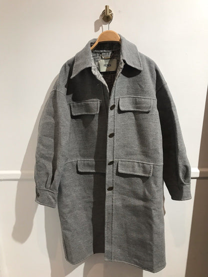 Manteau Fendi gris T.42