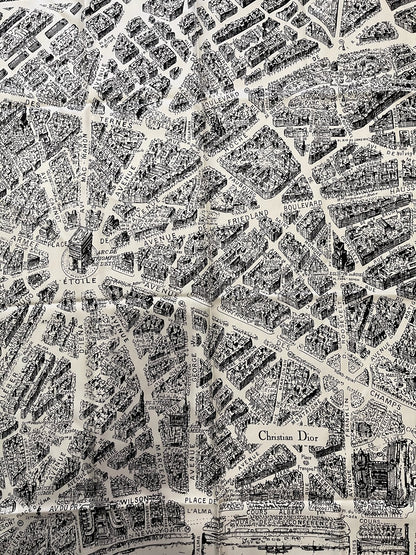 Foulard Christian Dior Paris noir