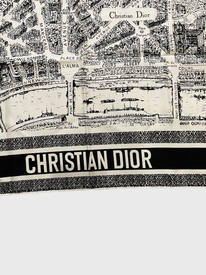 Foulard Christian Dior Paris noir