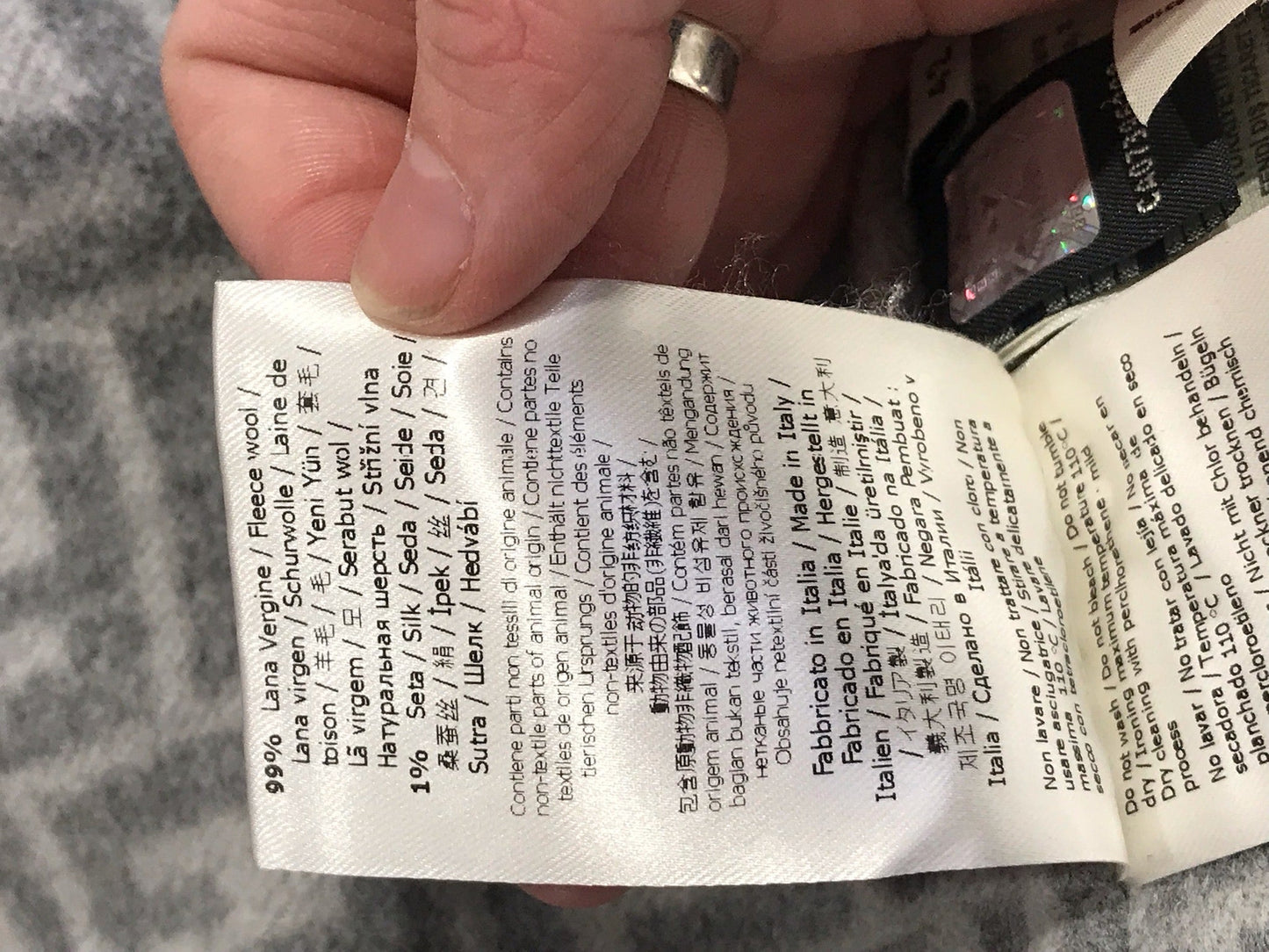 Manteau Fendi gris T.38