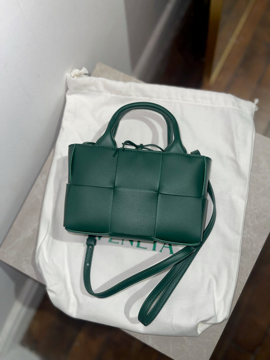 Sac Bottega Veneta Micro Arco vert NEUF