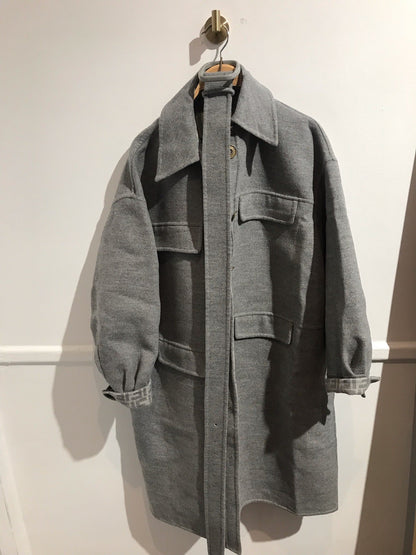 Manteau Fendi gris T.42