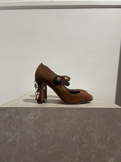 Escarpins Dolce & Gabbana marron T.37,5