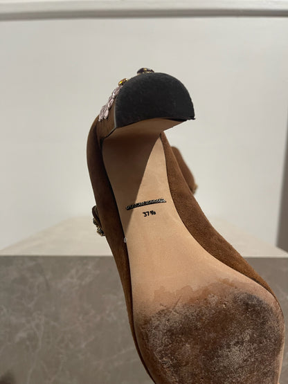 Escarpins Dolce & Gabbana marron T.37,5