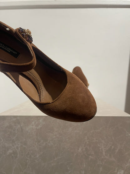 Escarpins Dolce & Gabbana marron T.37,5