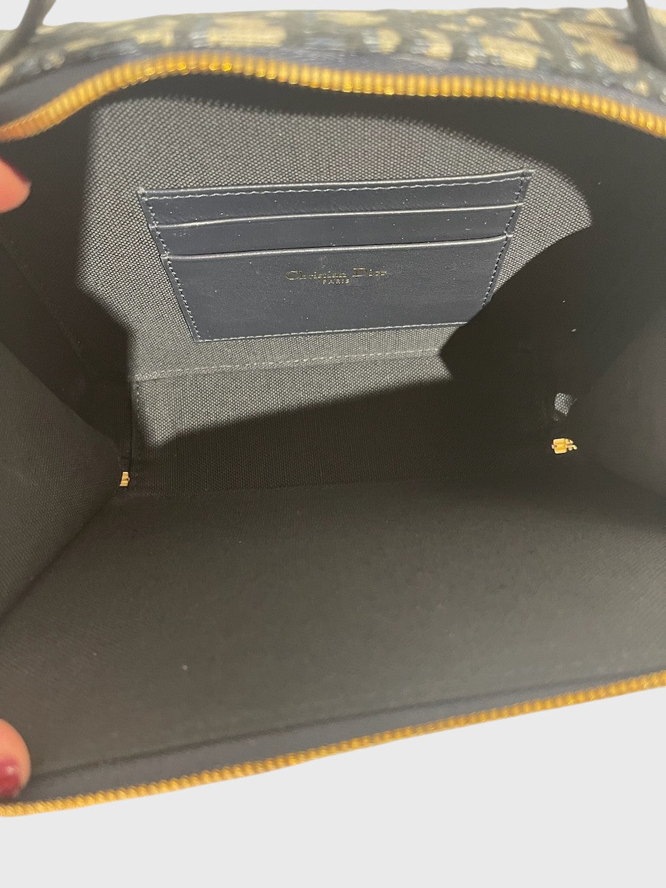 Sac Dior Vanity bleu