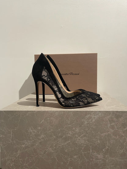 Escarpins Gianvito Rossi noirs T.38,5