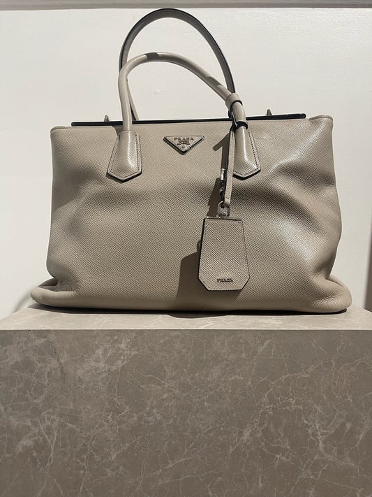 Sac Prada Turnlock Twin beige