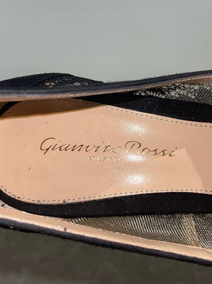 Escarpins Gianvito Rossi noirs T.38,5