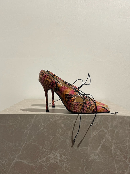 Escarpins Chanel python T.34,5