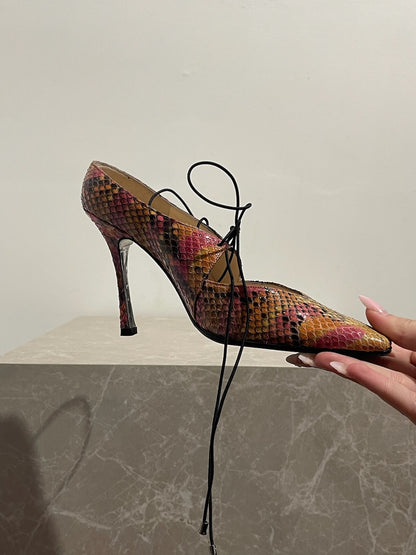 Escarpins Chanel python T.34,5