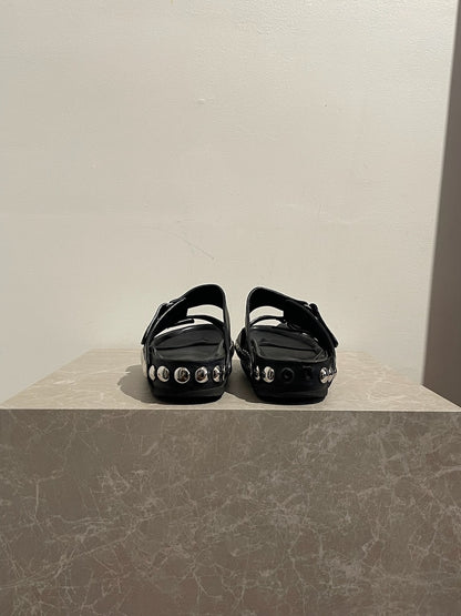 Sandales Giambattista Valli noires T.38,5