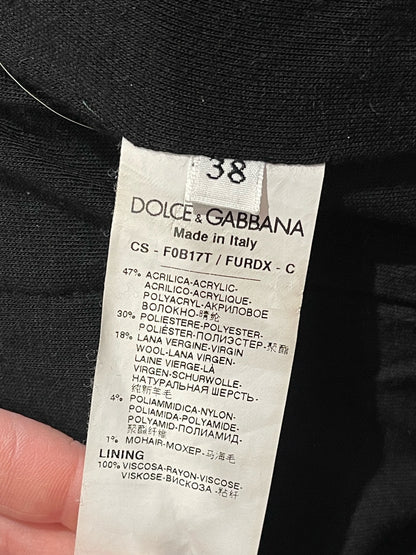 Manteau Dolce & Gabbana noir T.34