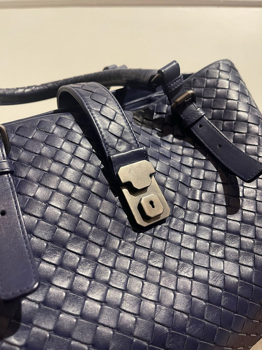 Sac Bottega Veneta Roma bleu marine