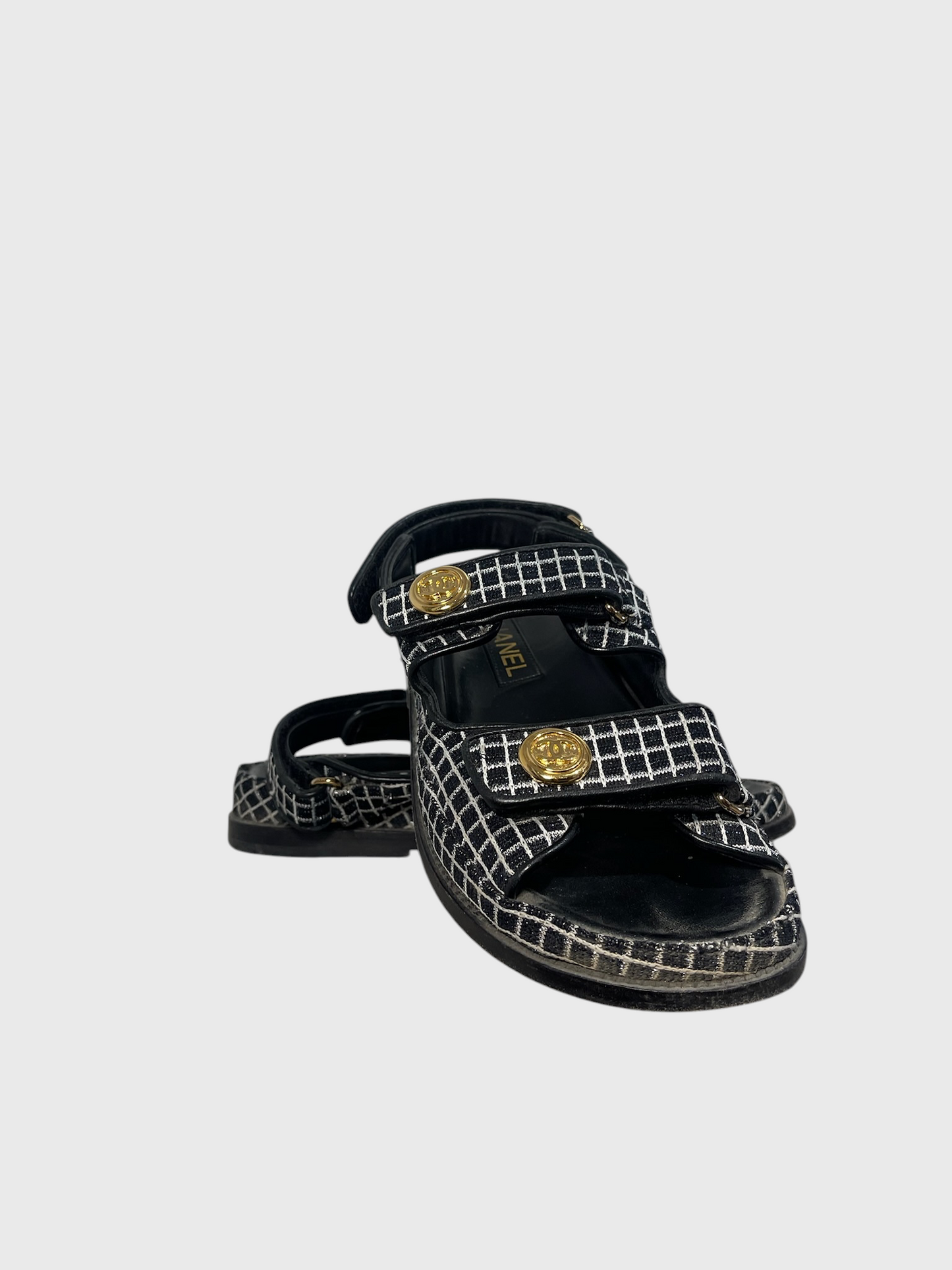 Sandales Chanel Dad noires T.37
