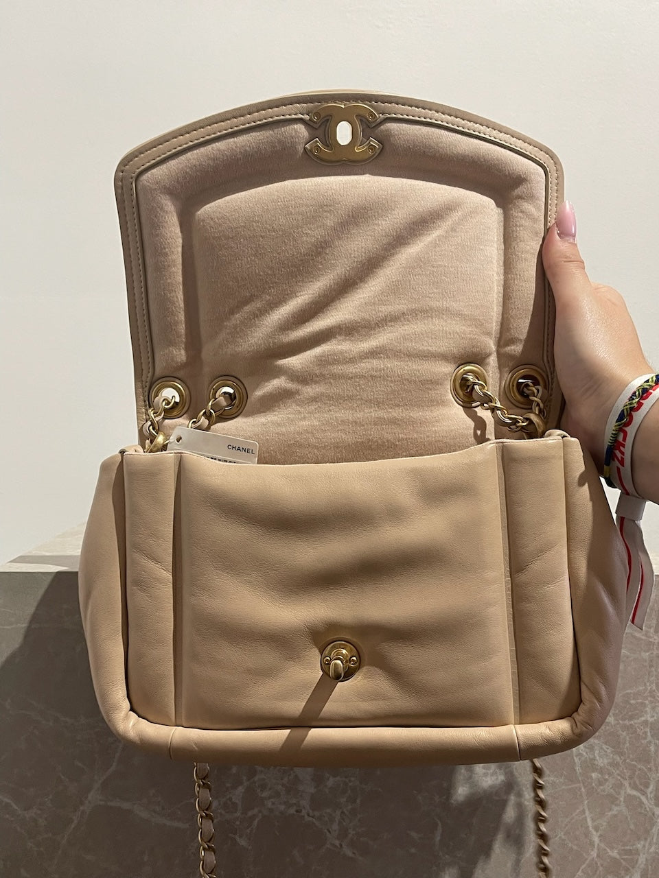 Sac Chanel Diana beige