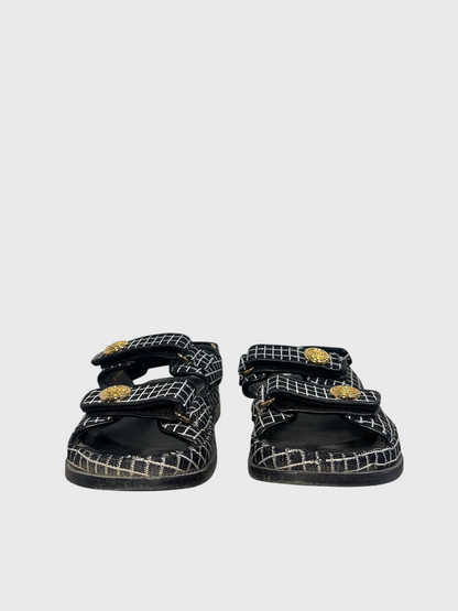 Sandales Chanel Dad noires T.37