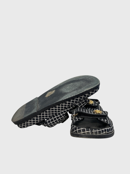 Sandales Chanel Dad noires T.37