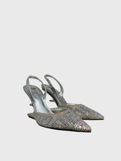 Escarpins Fendi argents T.36