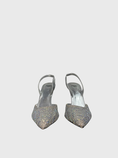 Escarpins Fendi argents T.36