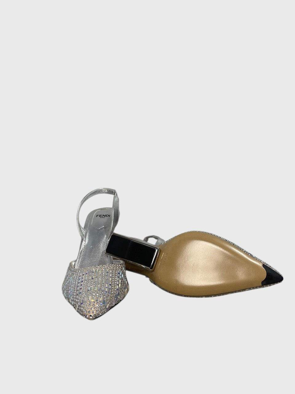 Escarpins Fendi argents T.36
