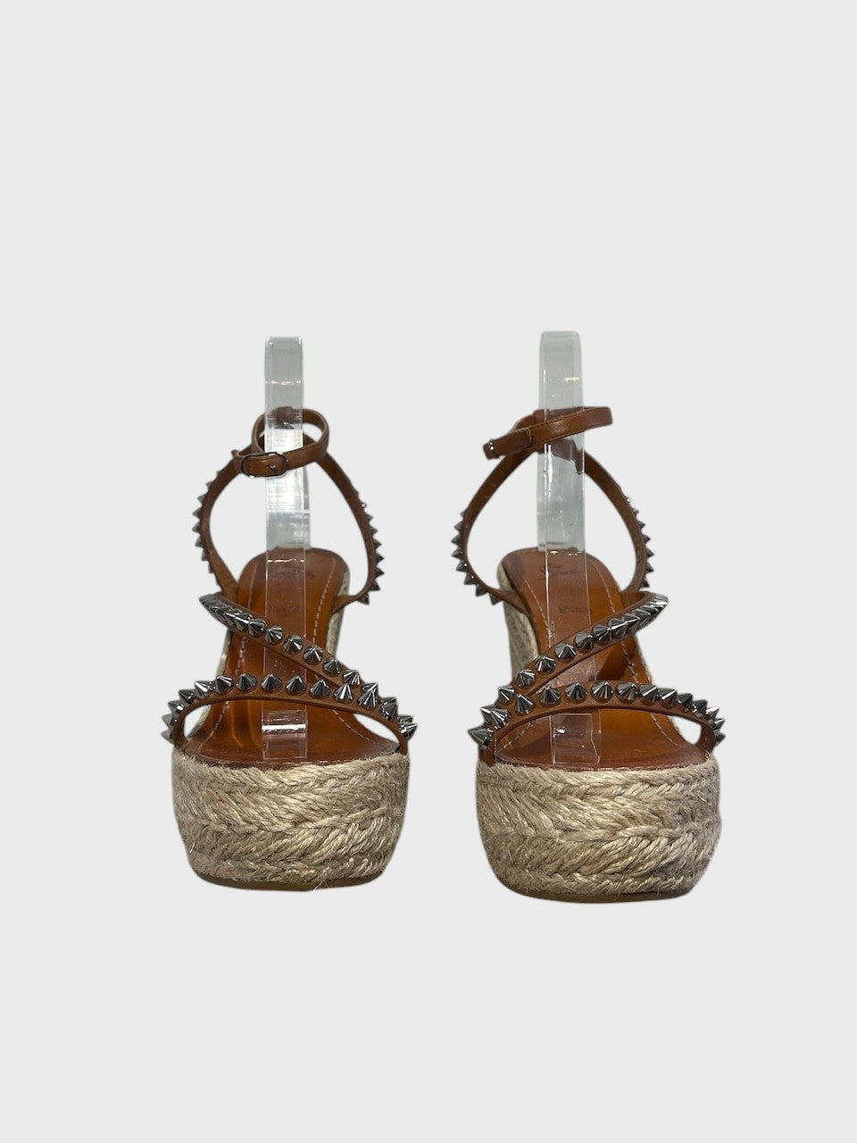 Sandales Christian Louboutin camel T.40