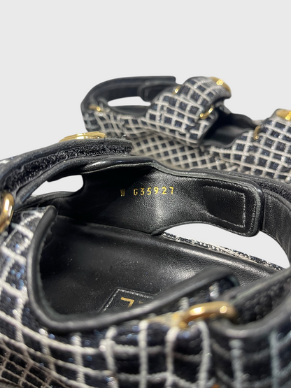 Sandales Chanel Dad noires T.37