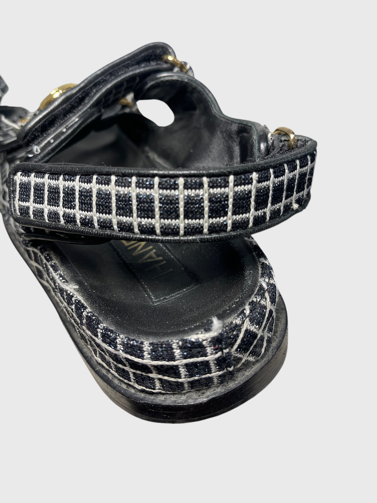 Sandales Chanel Dad noires T.37
