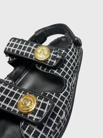 Sandales Chanel Dad noires T.37