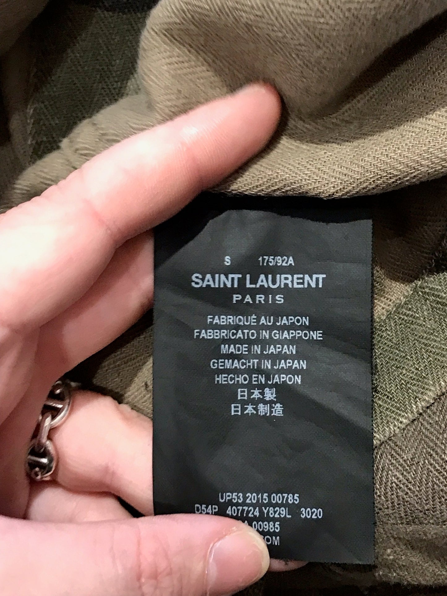 Veste Saint Laurent camouflage T.S
