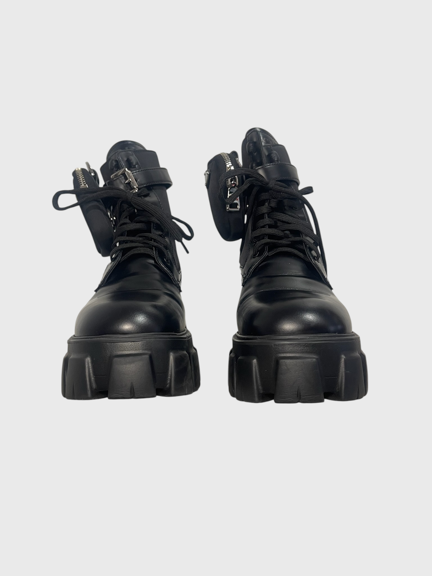 Bottines Prada Monolith noires T.40