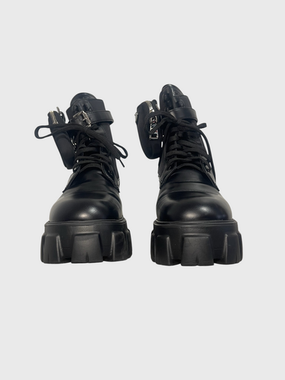 Bottines Prada Monolith noires T.40