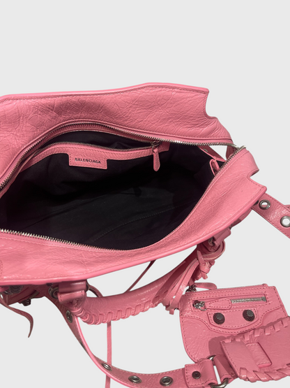 Sac Balenciaga Neo Cagole City rose