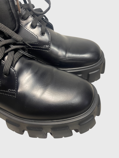 Bottines Prada Monolith noires T.40