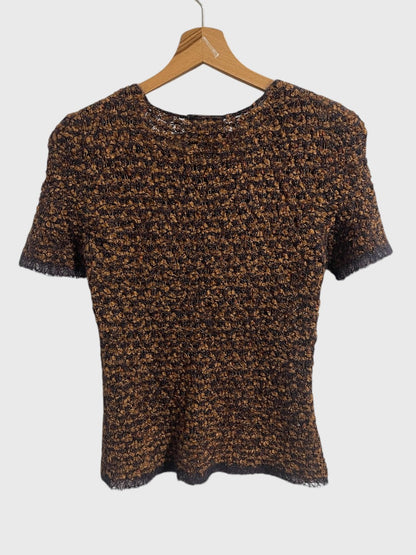 Top Chanel marron T.36