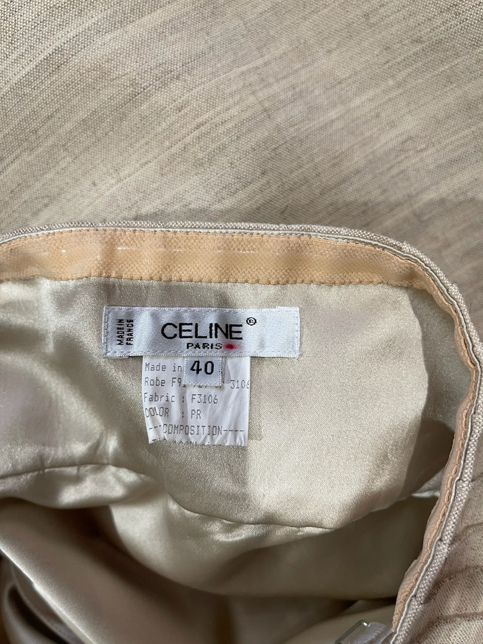 Robe Céline beige T.40