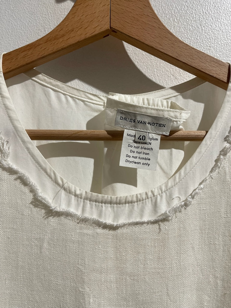 Robe Dries Van Noten blanche T.40