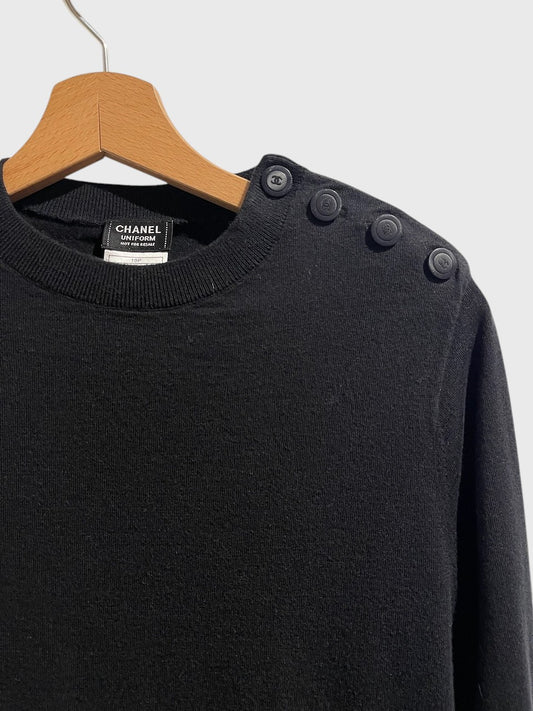Pull Chanel noir T.XS