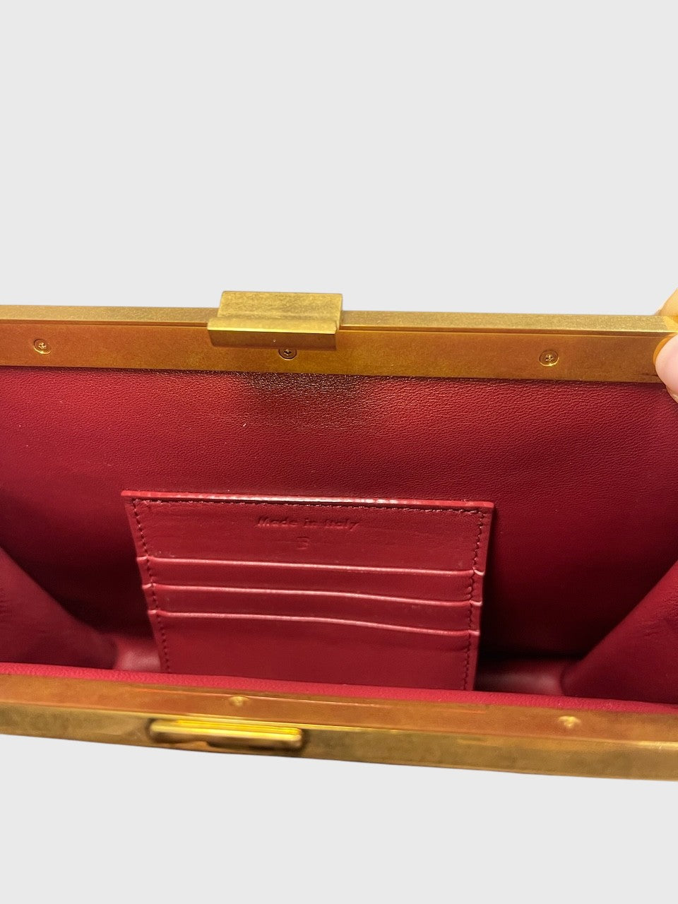 Sac Celine Clasp rouge