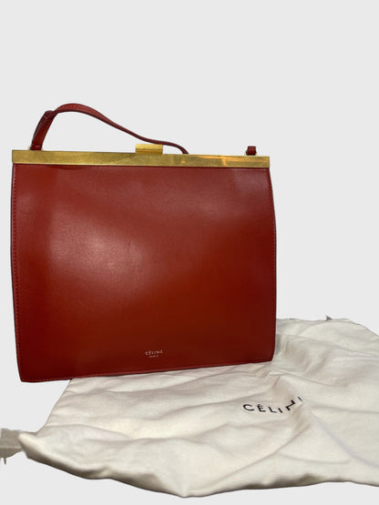 Sac Celine Clasp rouge