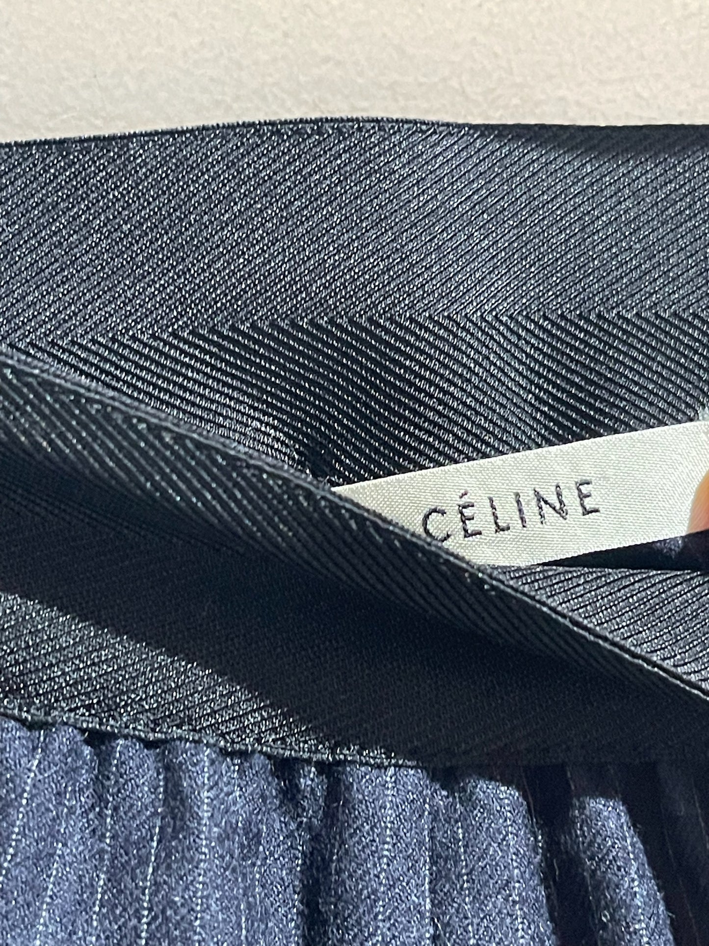 Pantalon Celine rayé bleu T.38