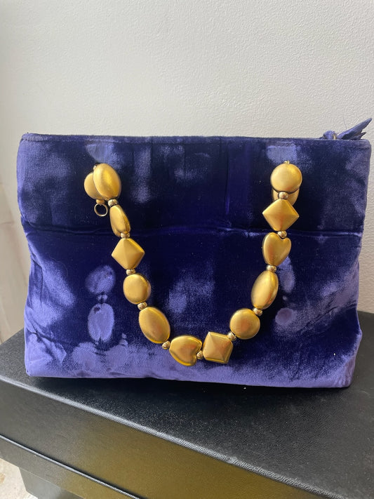 Sac Versace velours violet